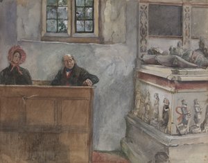 En la iglesia de Edwin Austin Abbey