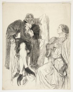 Rey Luis XI - Acto III, Escena III, Rey Enrique VI (Parte III) de Edwin Austin Abbey