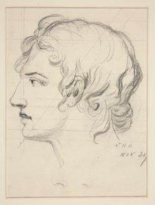 cabeza masculina de Edwin Austin Abbey