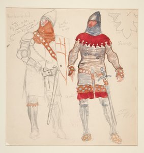 Northumberland Men, boceto de vestuario para Henry Irving