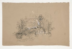 Jardín cubierto (?) Cementerio (?) de Edwin Austin Abbey