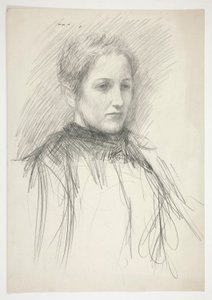 Retrato de una joven Sra. Abbey (?) de Edwin Austin Abbey