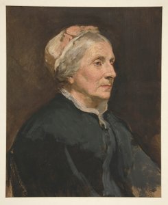 Retrato de una mujer mayor (niñera no identificada) de Edwin Austin Abbey