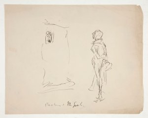 Boceto preliminar de Las alegres comadres de Windsor