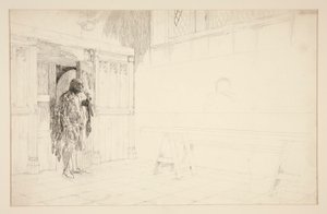Boceto preliminar de Las alegres comadres de Windsor