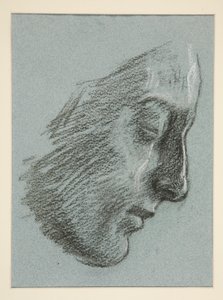 perfil, de, un, mujer joven de Edwin Austin Abbey