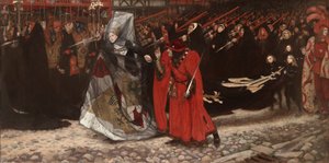 Ricardo, Duque de Gloucester, y la Dama Ana de Edwin Austin Abbey