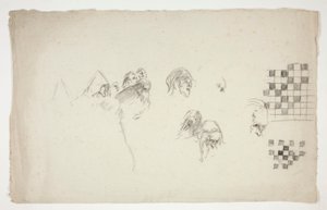 Hoja de bocetos para de Edwin Austin Abbey
