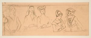 Boceto para de Edwin Austin Abbey