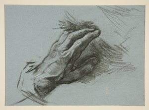 Bosquejo de una mano de Edwin Austin Abbey