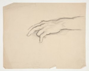 Bosquejo de una mano de Edwin Austin Abbey