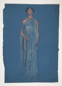 Boceto de una mujer: ¿estudio de vestuario para una obra de teatro? de Edwin Austin Abbey