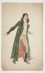 Bosquejo de un joven: ¿estudio para ilustrar una obra de teatro? de Edwin Austin Abbey
