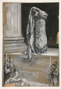 estudio para antonio de Edwin Austin Abbey