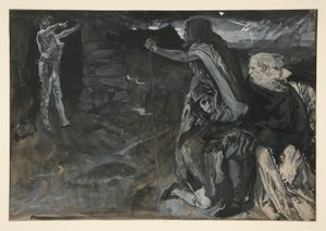 estudio para el rey lear (?) de Edwin Austin Abbey