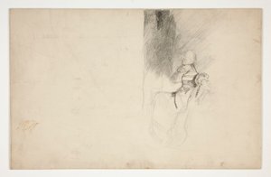 Estudio para Mariana, de Medida por medida de Edwin Austin Abbey