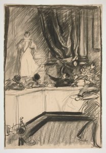 Estudio para Petruchio y Katharina de Edwin Austin Abbey