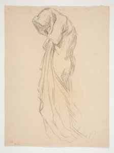 Estudio para la figura de las 12 de la noche en de Edwin Austin Abbey