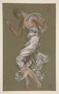 Estudio para figura de 1 pm en de Edwin Austin Abbey