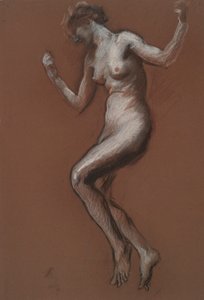 Estudio para figura de 1 pm en de Edwin Austin Abbey