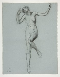Estudio para figura de 4 pm en de Edwin Austin Abbey