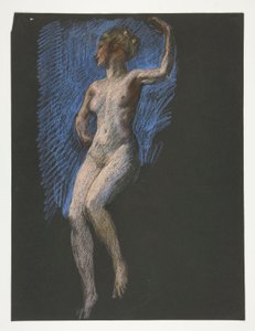 Estudio para figura de 4 pm en de Edwin Austin Abbey