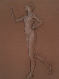 Estudio para la figura de las 7 am para de Edwin Austin Abbey