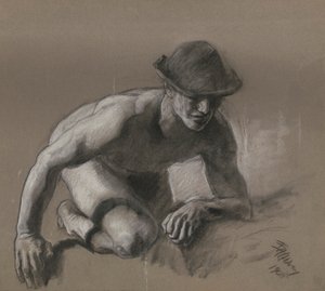 Estudio para figura de minera en
