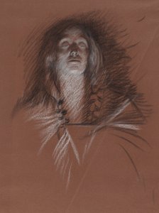 Estudio para la cabeza de una mujer celta, de The Play Scene, Hamlet, acto 3, escena 2