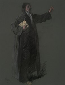 Estudio para la figura de Johann Kelpius, en