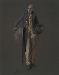Estudio para la figura de Stephan Girard, en de Edwin Austin Abbey