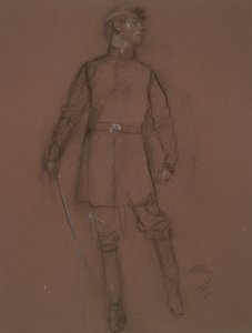 Estudio para la figura de un General de la Guerra Civil, en