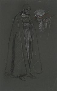 Estudio de obispo para la coronación de Eduardo VII de Edwin Austin Abbey