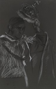 Estudio de pares para la coronación de Eduardo VII de Edwin Austin Abbey