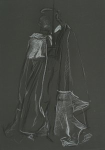 Estudio de pares para la coronación de Eduardo VII de Edwin Austin Abbey