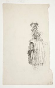 Estudio de una mujer de campo de Edwin Austin Abbey