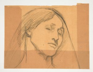 estudio de una mujer de Edwin Austin Abbey