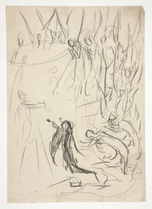 The Achievement of the Grail, estudio para The Quest of the Holy Grail (serie de quince pinturas para la Biblioteca Pública de Boston, completada en 1901)