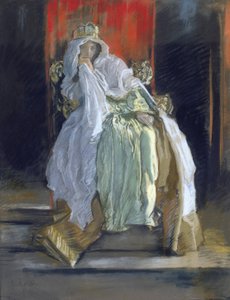 La Reina en "Hamlet" de Edwin Austin Abbey