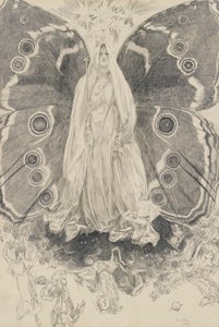 Titania, ilustración para el Acto II, Escena II, Una noche de verano de Edwin Austin Abbey