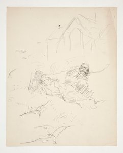 Ilustración no identificada de Edwin Austin Abbey