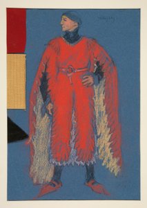 Willoughby, boceto de vestuario para Henry Irving