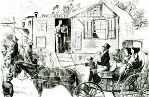 Visita de un fotógrafo a un pueblo remoto de Edwin Austin after Abbey