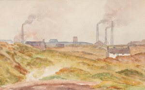 Cottage by the Heaps (acuarela sobre papel) de Edwin Butler Bayliss