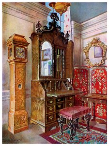 Un grupo de muebles de principios del siglo XVIII, 1910