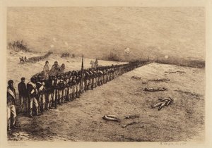 La Parada de la Línea de Batalla de Edwin Forbes