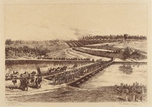 Los Puentes de Pontón de Edwin Forbes