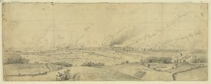 La batalla de Antietam o Sharpsburg de Edwin Forbes