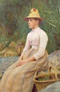 Dama sentada de Edwin Harris