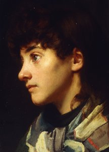 La chica de Newlyn, c.1895 de Edwin Harris